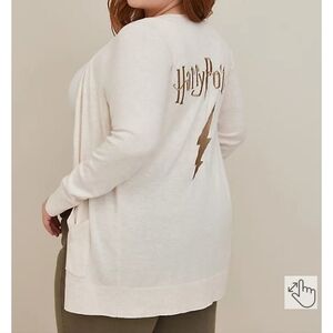 🆕️🧙‍♂️⚡️HARRY POTTER BUTTON FRONT CARDIGAN - HEATHER OATMEAL 🧙‍♂️⚡️